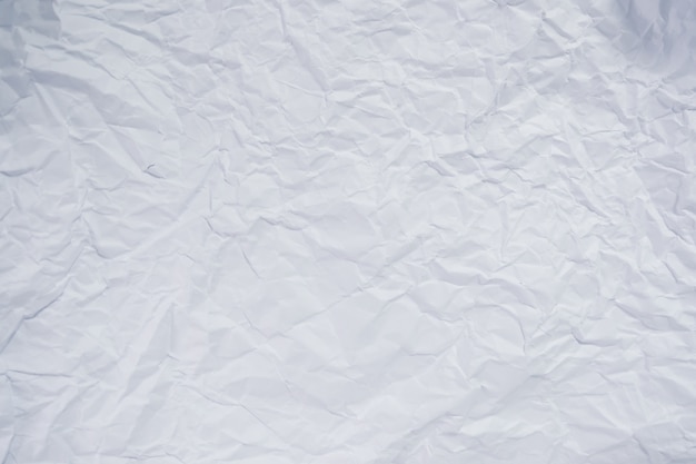 White crumpled paper surface Use for background graphic advertising.