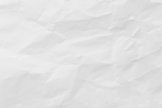 White crumpled paper texture background. Close-up.