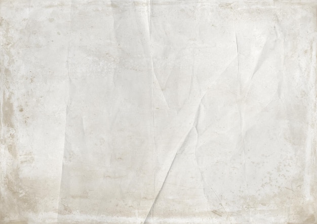 Photo white crumpled paper texture background. vintage wallpaper