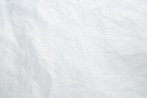 White crumpled paper texture background White old creased and wrinkled paper abstract background