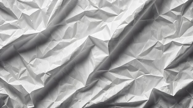 White crumpled paper texture