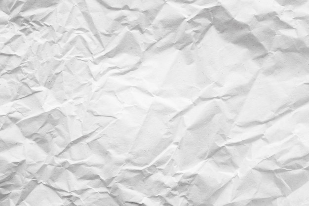 White crumpled paper texture