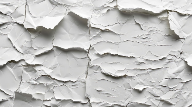 White crumpled paper texture