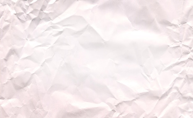 White crumpled paper texture