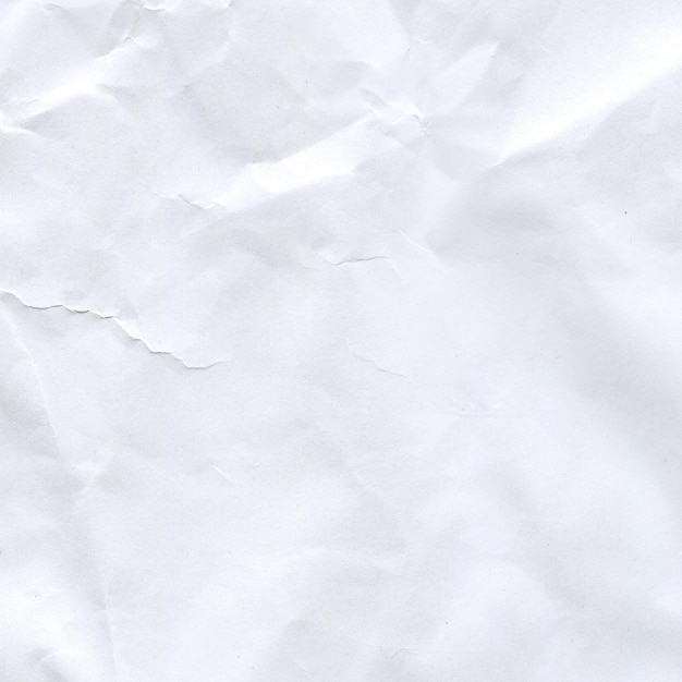 White crumpled paper texture