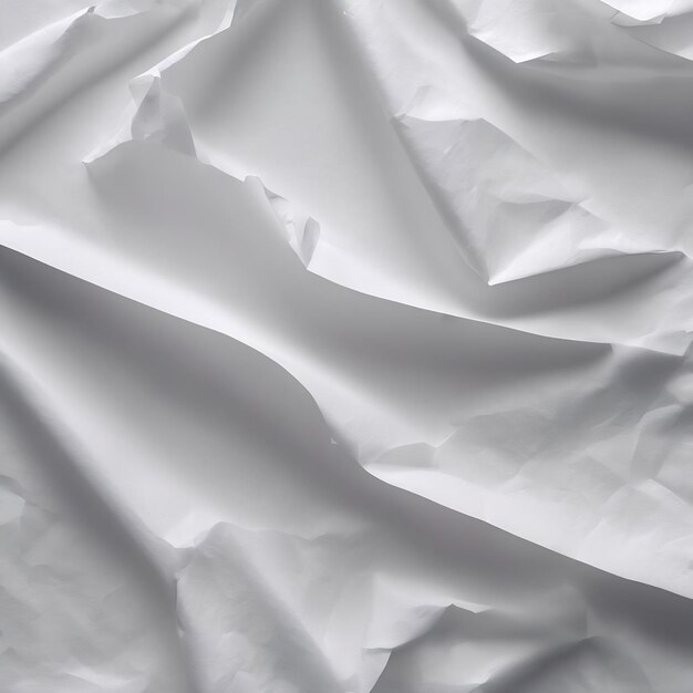 White crumpled paper white paper texture