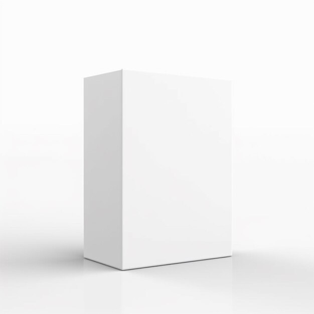 a white cube with a white box on the bottom