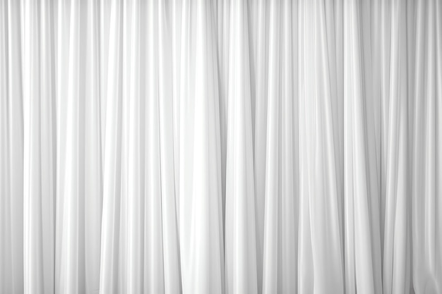 A white curtain background