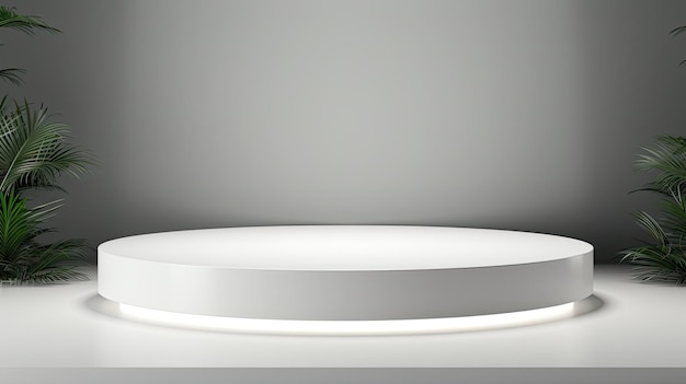a white curved table with a curved edge and a curved edge.