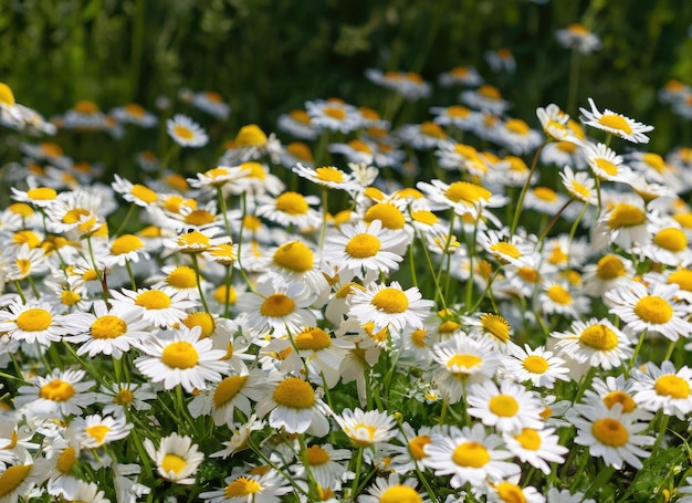 a white daisies garden landscape