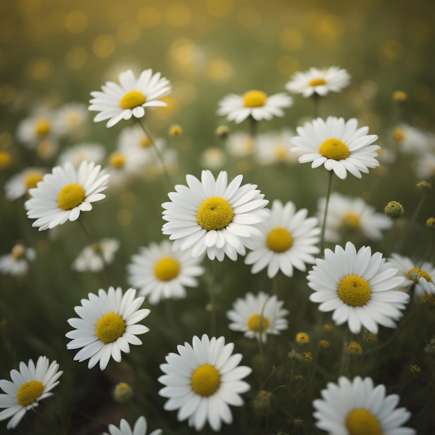 white daisies