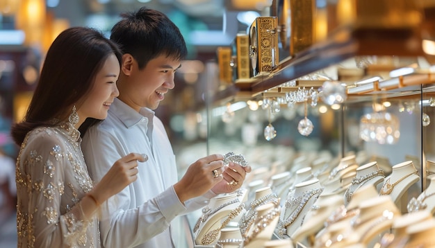 White Day in a highend jewelry store