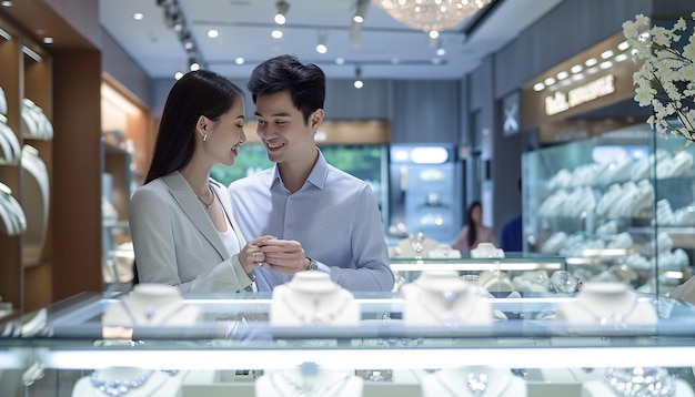 White Day in a highend jewelry store