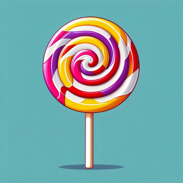 white day lollipop candy illustration