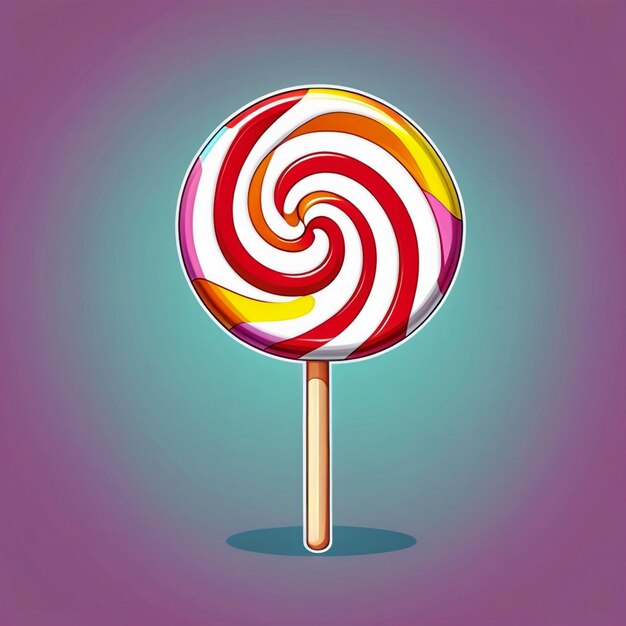 white day lollipop candy illustration