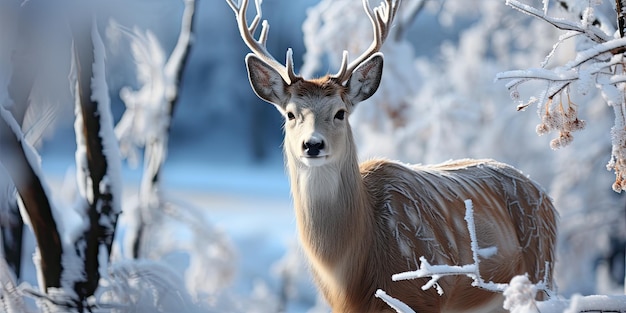 white deer ai generative