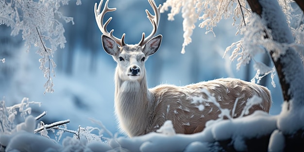 white deer ai generative