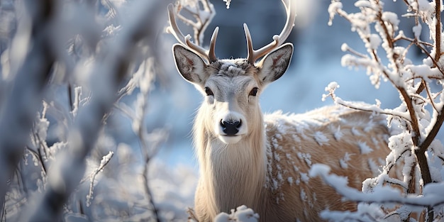 white deer ai generative