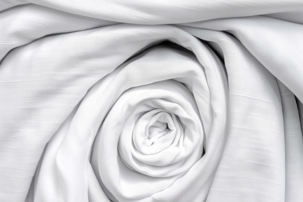 White denim fabric in a closeup shot