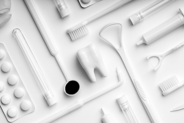 White dental care equipment