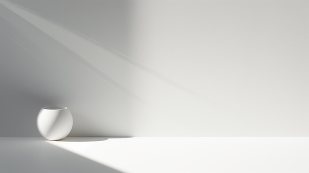 A white desk with a white background and a white object in the foreground.