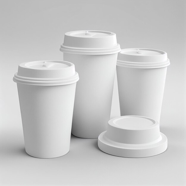 white disposable cup