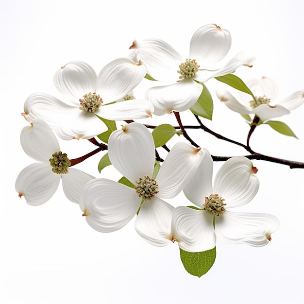 White dogwood with white background high quality ul