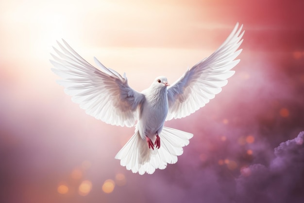 white dove on flight International Day of Peace