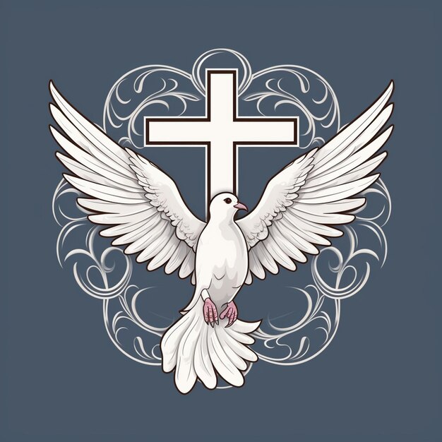 white dove flying in isolated background hd