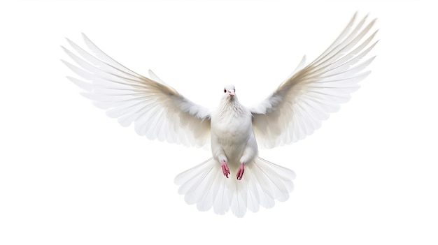 White dove isolated on transparent background aesthetic bird peace