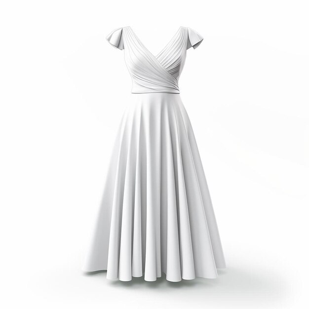 Photo a white dress with a white strap that says  wedding  on it