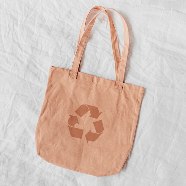 White eco bag mockup. Blank Shopping sack with copy space