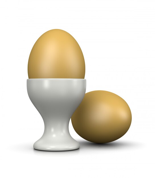 White Egg Cup