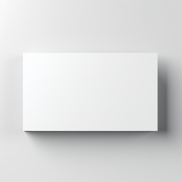 White empty business cards stack mockup isolated on white background