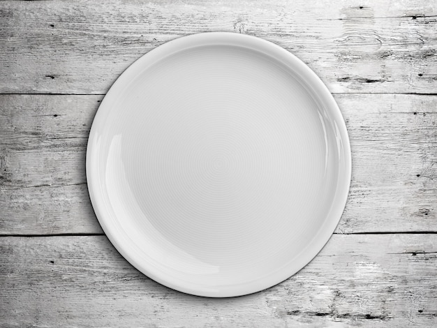 White empty plate