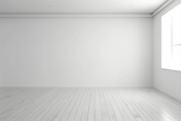 white empty wall