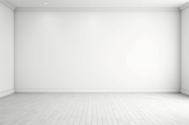 white empty wall