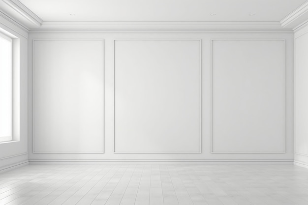 white empty wall