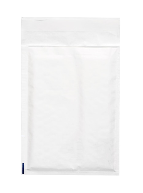 White envelope c isolated background top view