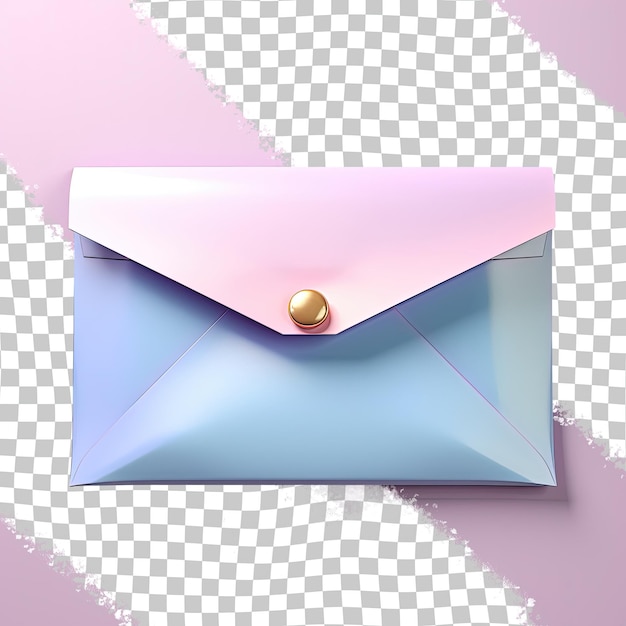 white envelope on transparent background