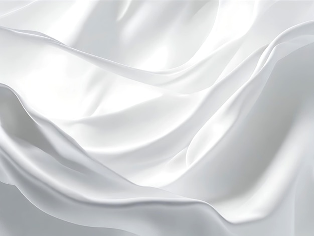 Photo white fabric blowing in the wind