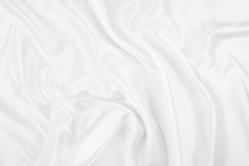 White cotton fabric texture background. Abstract white fabric with