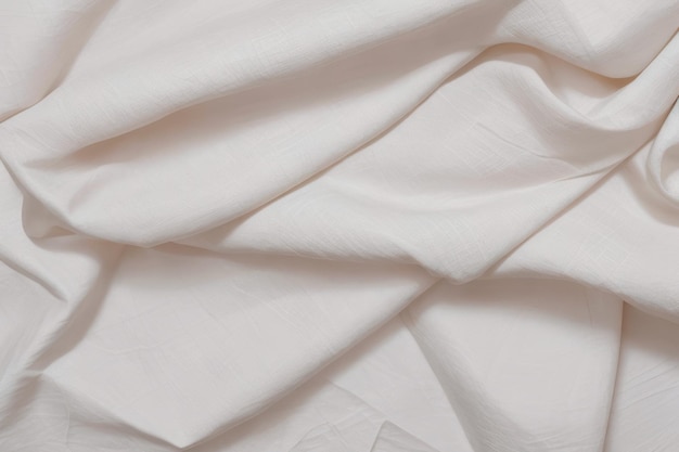 White Fabric Texture with Gentle Undulations