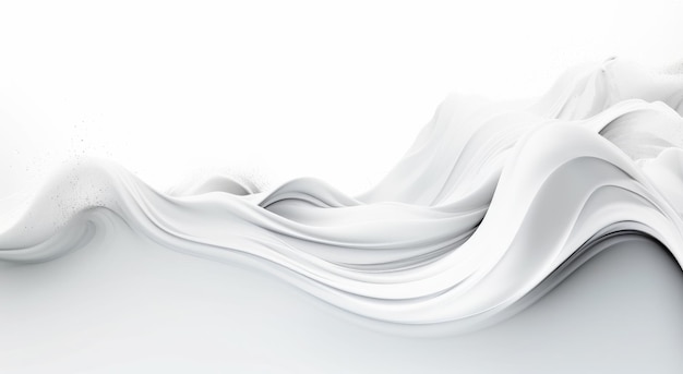 White fabric with a flowing wave