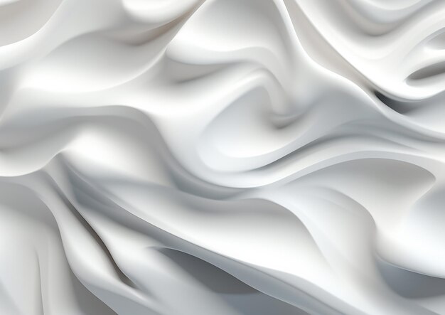 Photo a white fabric with a wavy pattern that is made by the word 