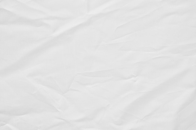 White fabric wrinkled canvas texture 