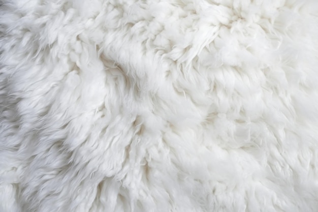 White faux fur fabric by the yard