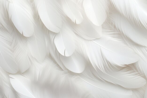 White feathers background