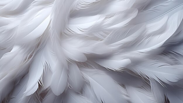 White feathers texture background