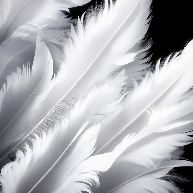 Photo white feathers